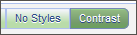 Screenshot of the Contrast and No Styles buttons