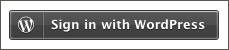 Sign in with WordPress button