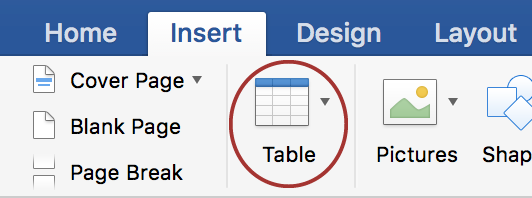 screenshot of selecting correct options in Table Properties window